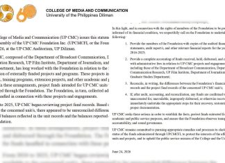 UP CMC Demands Answers On Missing PHP4.4 Million
